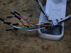WB2S Module with Connected Wires WB2S module connected to wires on a mounting stand