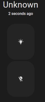 Light state unknown, two bulb icons on dark background