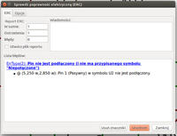 KiCad - Jak oznaczyć niepodłączony pin wzmacniacza operacyjnego w ERC?