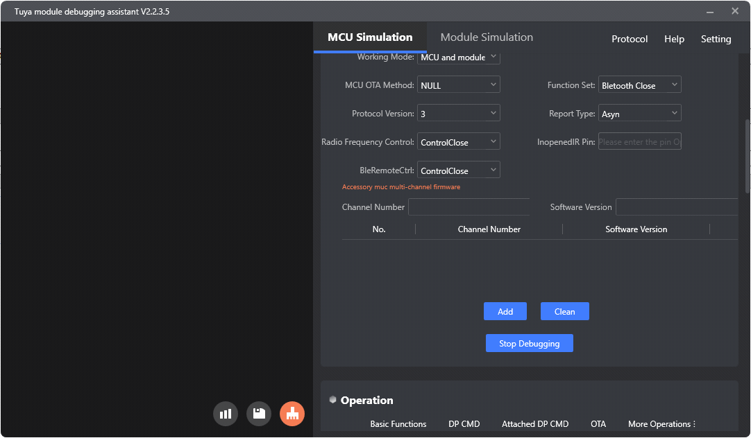 Simulating TuyaMCU UART Communications: Tuya Module Debugging Assistant