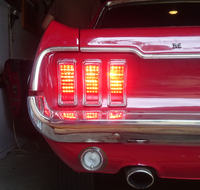 Przeróbka tylnych lamp na LED-owe w Fordzie Mustangu '68