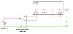Light control: INT-ORS Satel expander + conventional switches Light control: INT-ORS Satel expander + conventional switches