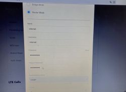 Panel konfiguracyjny routera w trybie Router Mode z polami do wpisania danych logowania do internetu.