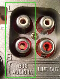 Sony XR-C350 - Zamiana BusAudio IN na wejście liniowe