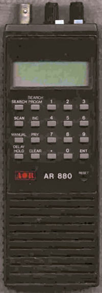 AOR AR880 VHF-UHF Scanner Manual EN