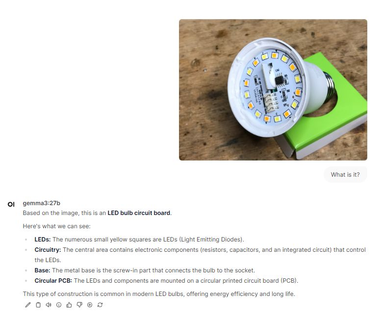 LED Bulb Circuit Board LED bulb with visible circuit board and LED diodes.