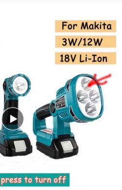 Latarka na baterie Makity - Zamiana czerwonej diody na diodę UV 3W do poszukiwania bursztynu