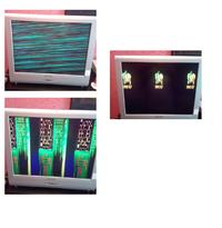 dwa obrazy na monitorze, telewizorze - z gry arcade