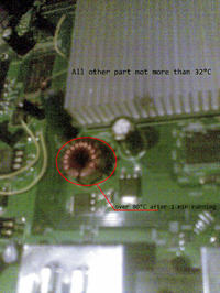 Xbox 360 przegrzewająca się cewka