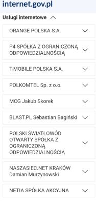 Jaki operator aby połączyć własne urządzenie pod światłowód??