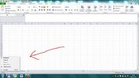 Excel 2010 - pojawiające się menu przy przechodzeniu między arkuszami