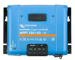 Niebieski regulator ładowania Victron Energy SmartSolar MPPT 250/60-Tr z zaciskami PV i Battery