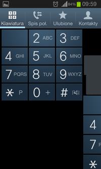 galaxy xcover II - klawiatura dialera nie wyświetla się poprawnie