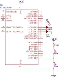 [ATMega8][Asembler] Przełączanie diody LED za pomocą przycisku