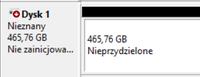 WD Elements 1023 - dysk wykrywany, ale partycje niewidoczne, nieprzydzielony