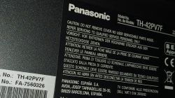 Naklejka identyfikacyjna telewizora Panasonic model TH-42PV7F