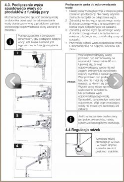 Instrukcja podłączenia węża odpływowego do suszarki.