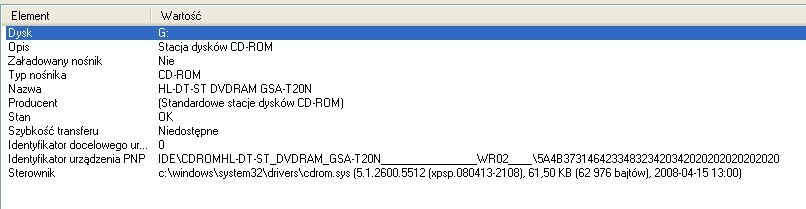 Hl Dt St Dvdram Gsa T20n Ata Device Driver