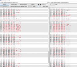 Porównanie zawartości dwóch plików binarnych w edytorze hex.