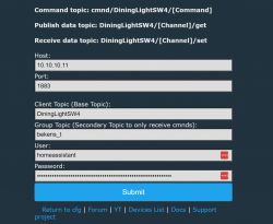 OpenBeken Firmware 4 Gang Switch: Home Assistant MQTT Broker Device Discovery Issue