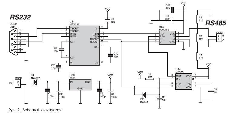 Схема rs232 to rs232