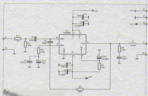 Lm3886 усилитель схема