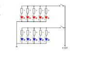 Podłączenie diod LED 12V z włącznikami - szeregowo czy równolegle?
