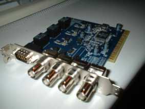 Co dalej z karta PCI z 4-ma wejsciami BNC steruje 4 kamery