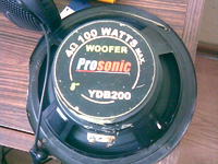 Subwoofer na głośniku Prosonic