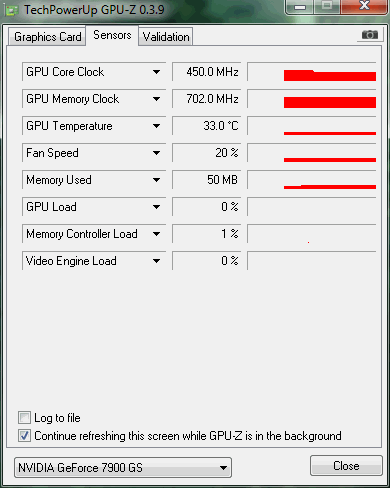 Nvidia Gforce 7900gs artefakty