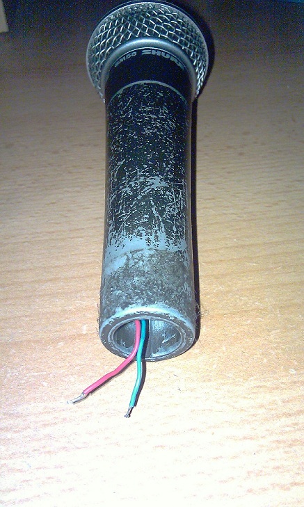 zepsute gniazdo xlr w mikrofonie