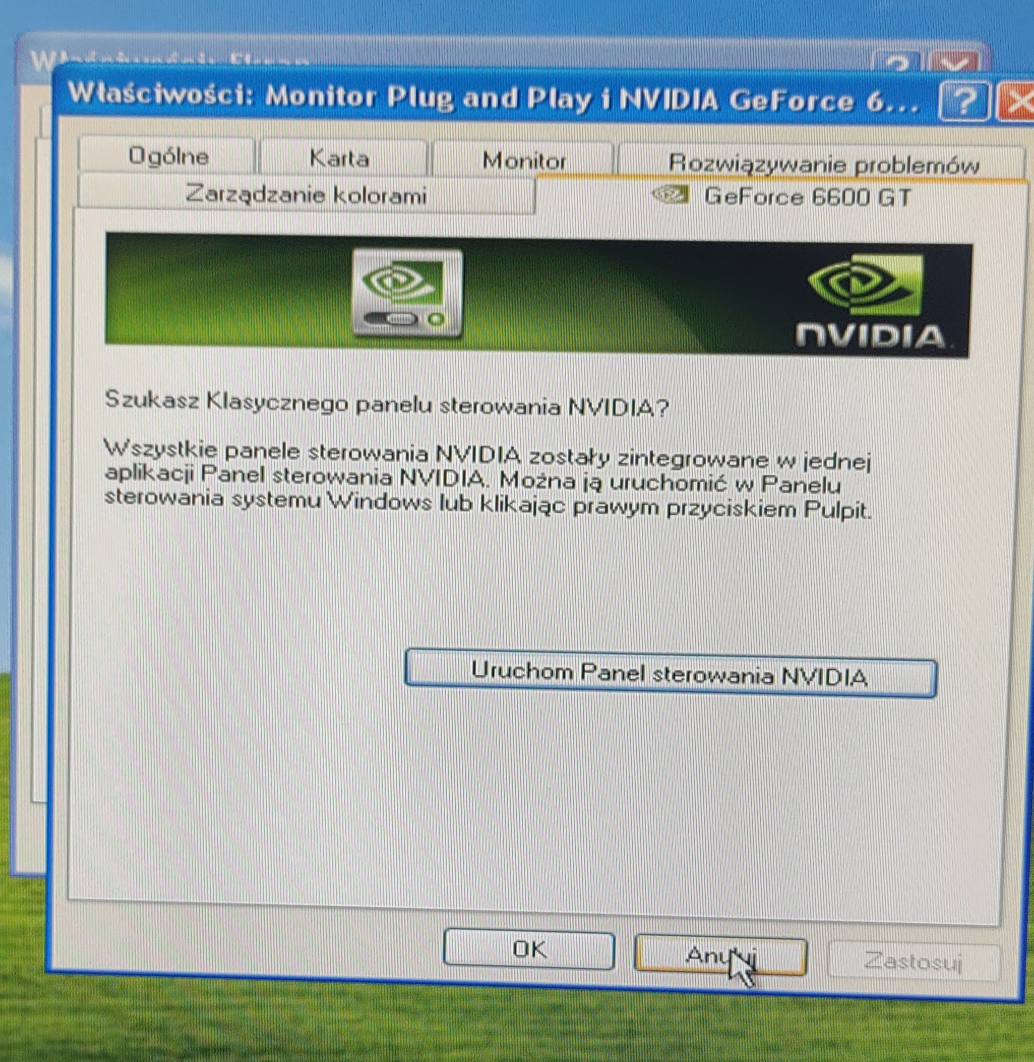 [Rozwiązano] Jak zmienić ustawienia wyświetlania NVIDIA na Windows XP ...