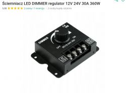Ściemniacz LED z regulacją 12V 24V 30A 360W