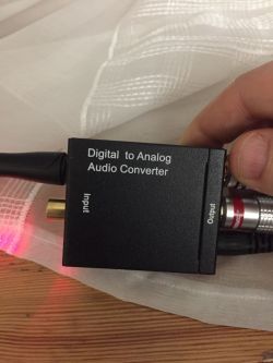 Samsung Q70R i Yamaha RX-350 - brak dźwięku po podłączeniu przez konwerter audio