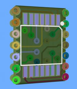 Konwerters TSSOP14 do SOIC14 - connector "pół" VIA