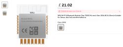 WXU Wi-Fi and Bluetooth module with model marking and serial number visible.