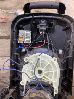 Naprawa i podłączenie układu elektrycznego Parkside PMH 2400 A1 - pęknięty plastik, schemat