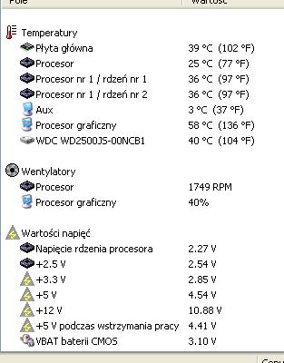 PC nie włącza się, czerwona kontrolka HDD, reset pomaga, raport z Everesta