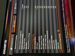 Ekran BIOS z ustawieniami Gigabyte