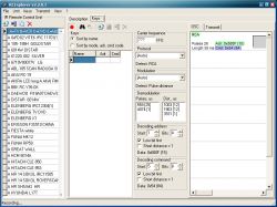 Zrzut ekranu programu RCExplorer z protokołem RCA