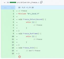 Example of source code in the drv_freeze.c file.