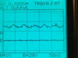Mercedes W245 - Czy przebieg na wyjściu alternatora jest prawidłowy?