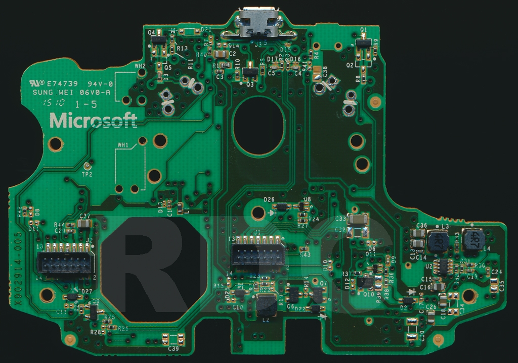 Szukam schematu i opisu elementów do kontrolera Xbox One typ 1697