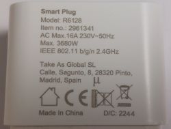 (BK7231N/CB2S - BL0937) WOOX R6128 Smart Plug with Energy Monitoring