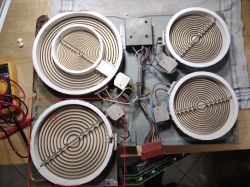 Siemens ET77050EU/01 - przepalona grzałka w dużym polu