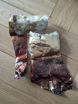 There is a strange burning smell in the house when using the fireplace