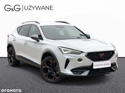 White Cupra SUV in a white studio, front three-quarter view; text “G&amp;G UŻYWANE”.
