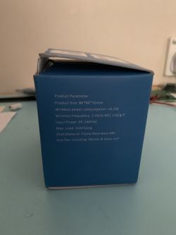 KingArt Smart Switch Box Blue box with KingArt Smart Switch product parameters.