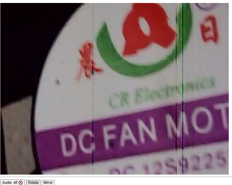 DC Fan Motor Label from CR Electronics Label reading “DC FAN MOTOR” and “CR Electronics” on a white background.