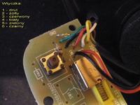 Canva CB-268 połączenia kabli w mikrofonie.